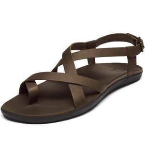 Women's OLUKAI UPENA Brown Strappy Sandals